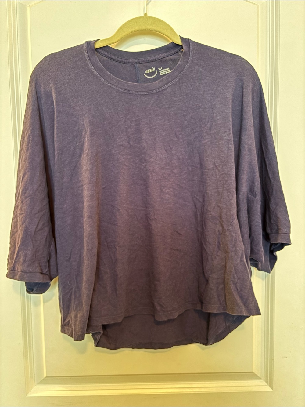 Aerie Oversized Navy Blue Crewneck Top - size Small